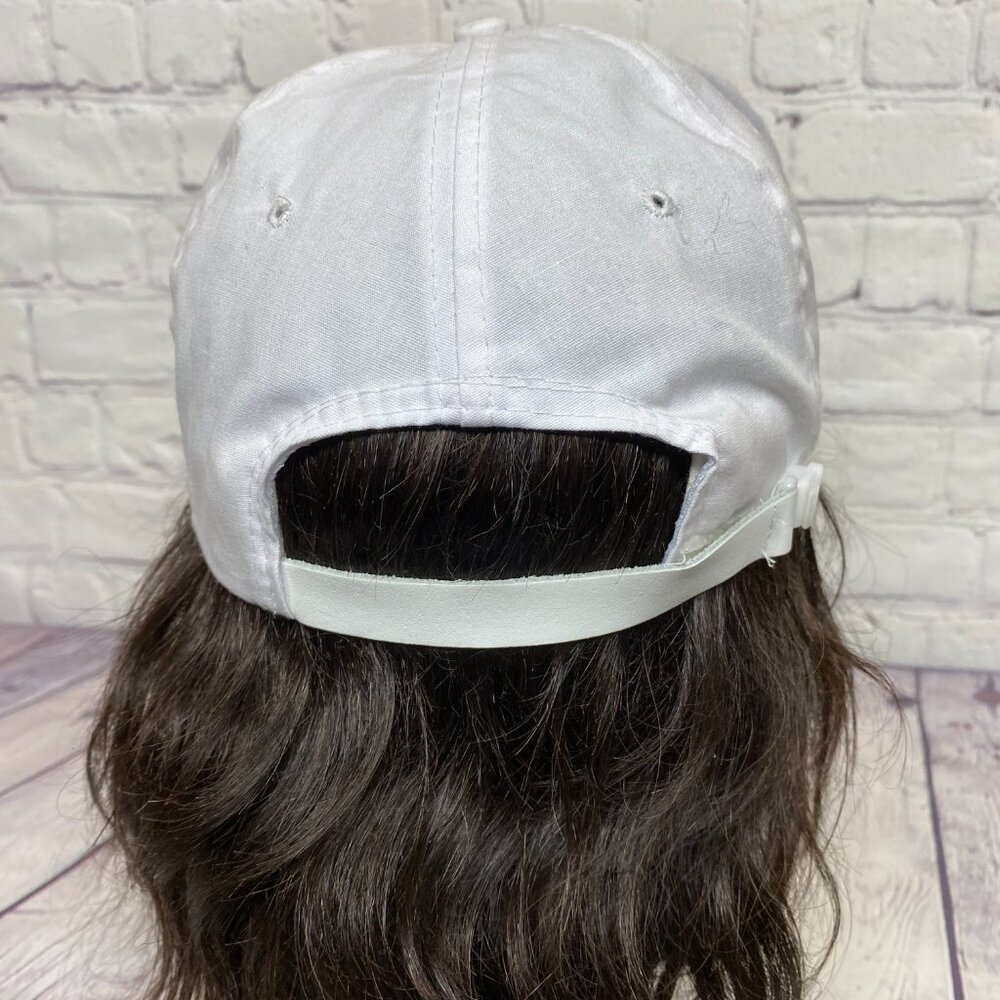 Vintage Farmer Hat Rope Cap Strap Belt White Uni-Power UFA Petroleum Fuel - Picture 3 of 9